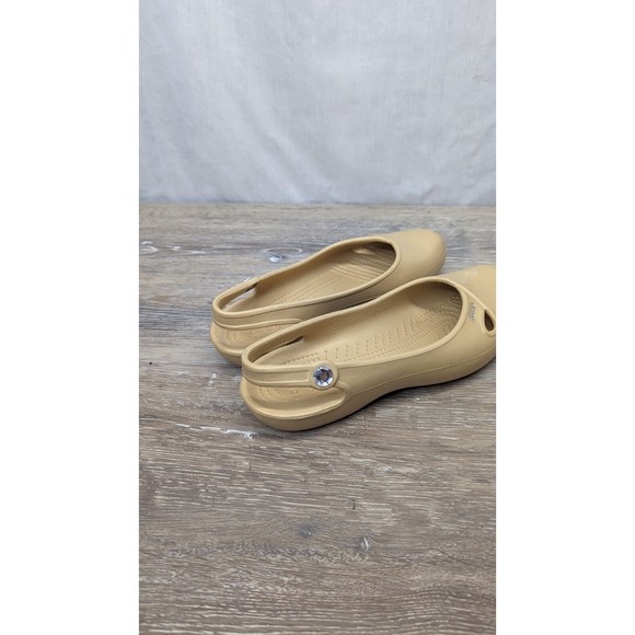 Crocs Size 9 Women's Olivia Slingback Cutout Embellished Casual Flats - Picture 3 of 6